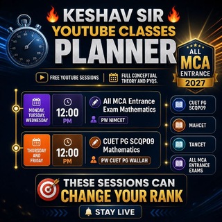 Keshav Gilotra Sir: NIMCET CUET PG SCQP09